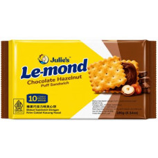 Julie's Le-mond Chocolate Hazelnut Puff Sandwich (180g) x 24