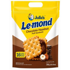Julie's Le-mond Chocolate Hazelnut Puff Sandwich (289g) x 12