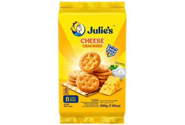 Julie's Cheese Crackers (200g) x 24