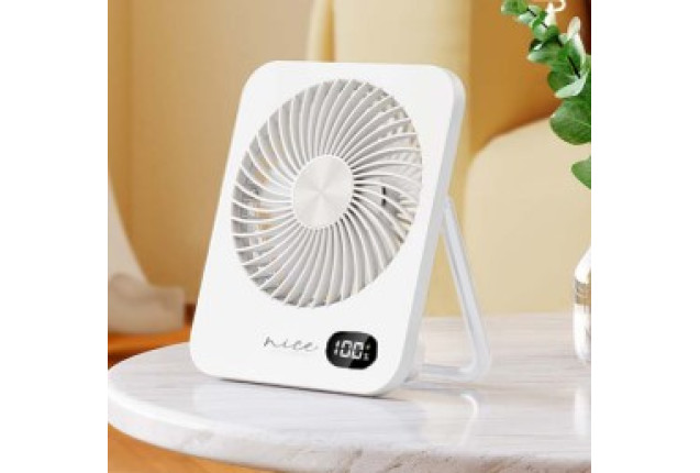 Portable Desktop Fan - Digital Display Model | Model K38 (Powered Model)