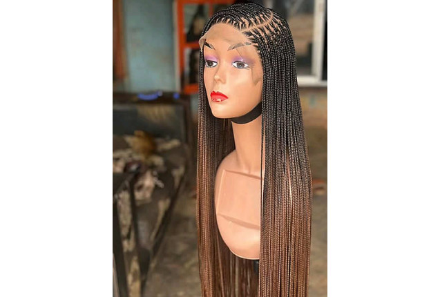 Braided Wig – Bone Straight