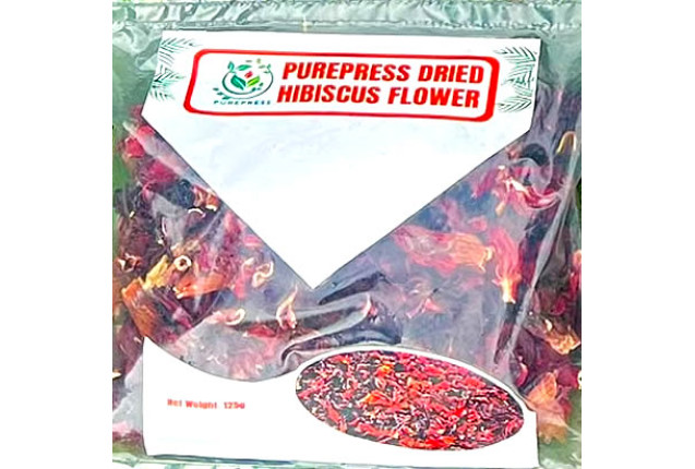 PurePress Dry Hibiscus Flower (250g Pack) x 20