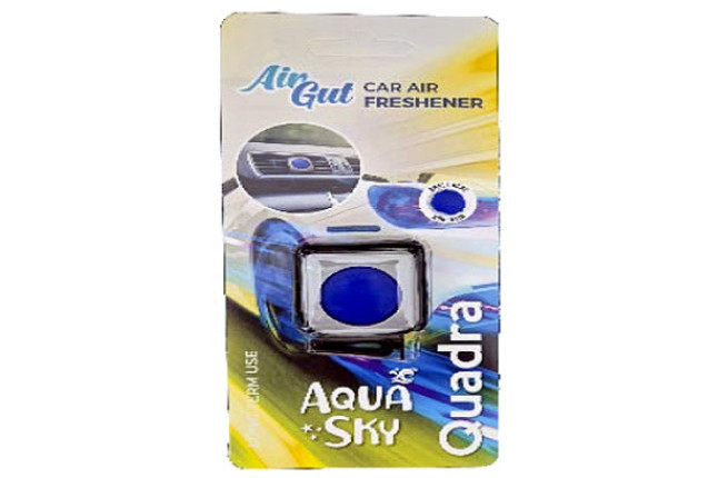 AIRGUT Quadra Car Air Freshener - Aqua Sky (6 Boxes) x 24