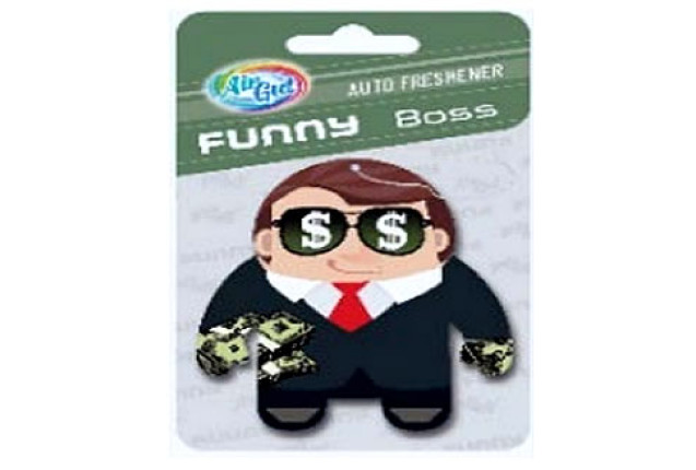 AIRGUT Funny Car Air Freshener Boss (16 Boxes) x 24