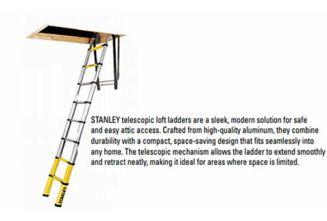 Stanley Telescopic Loft Ladder (Model SXLDTL-017)