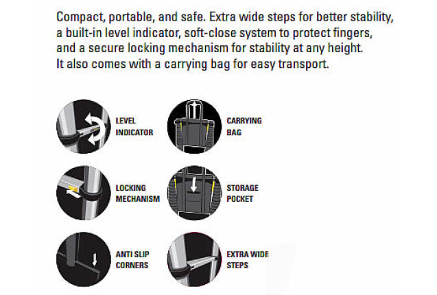 Stanley Fatmax Professional Telescopic Ladders (Model SXLDTL-007)