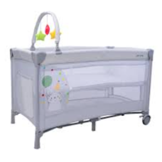 Travel Cot Comple(t) Duo Hedgehog Grey