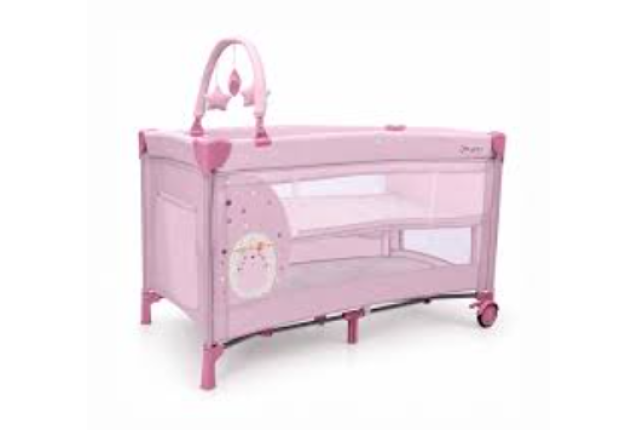 Travel Cot Complet Duo Hedgehog Pink