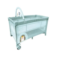 Travel Cot Complet Duo Hedgehog Green