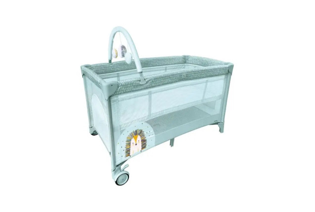 Travel Cot Complet Duo Hedgehog Green