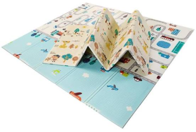Folding Play Mat 120 x 180 City-Forest x 6