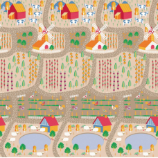 Folding Play M120 x 180 Farm-City x 6