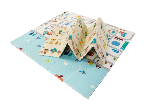Folding Play Mat 200 X 180 City-Forest x 6