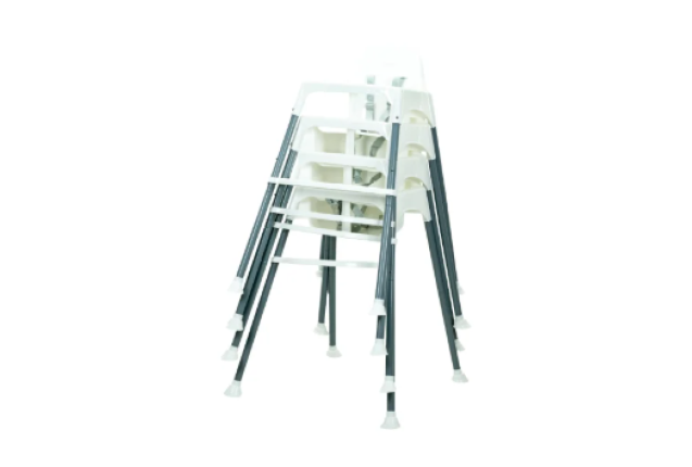 High Chair Basic Pro (6 Units In Bulk) White x 6