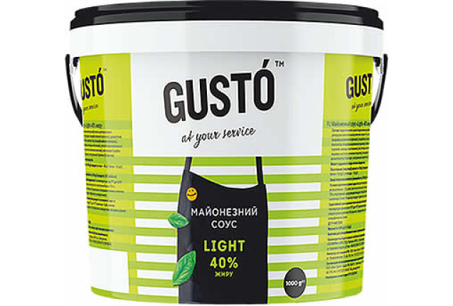 Gustó Mayonnaise Sauce - Light (1000 g) x 6
