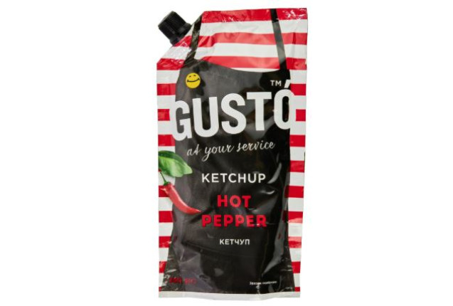 Gustó Ketchup - Hot Pepper (250g) x 20