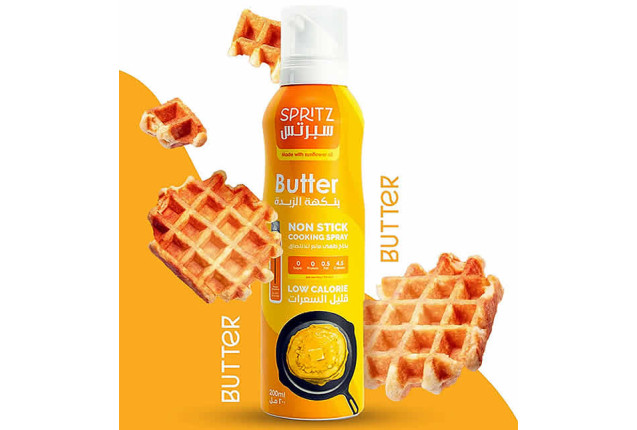 Spritz Cooking Spray (Butter) | Sunflower Oil & Butter Flavour - 200ml x 20