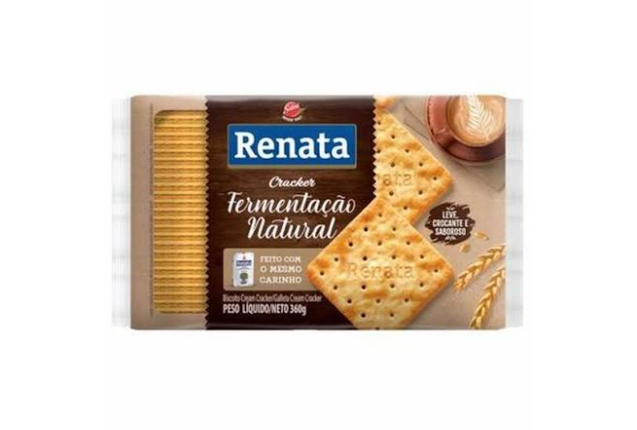 Biscuit Renata Cracker – Cream Cracker Ferm. Natural (360g) x 20