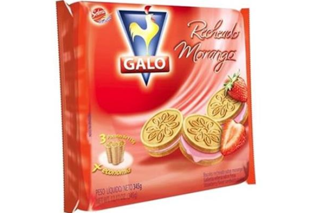 Sandwich Biscuit Galo - Strawberry (345g) x 12