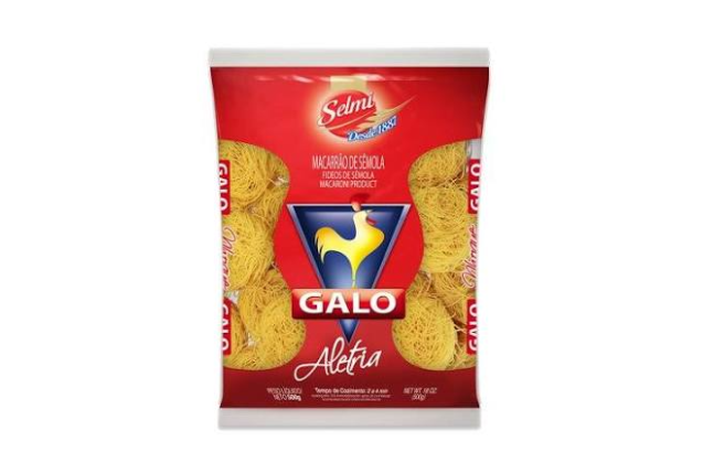 Semolina Pasta - Galo "Red" - Aletria (500g) x 20