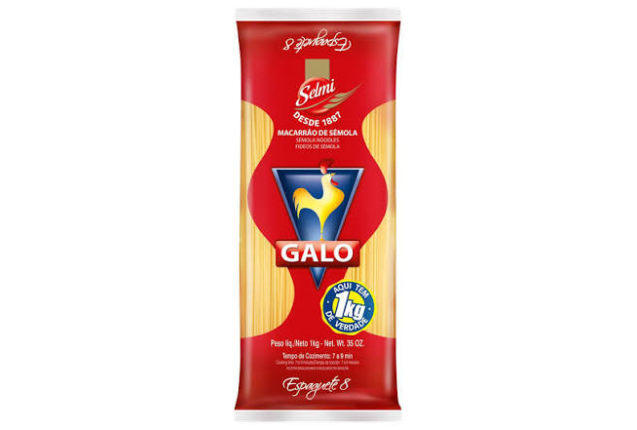 Semolina Pasta - Galo "Red" - Spaguetti 8 (1 Kg) x 15