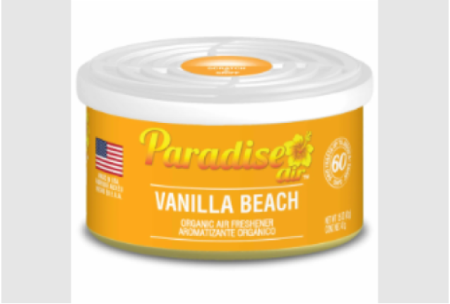 Paradise Air Organic Can Air Freshener - Vanilla Beach (216 Pcs)