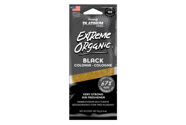 Platinum Series Extreme Organic Air Freshener - Black (72 pcs)