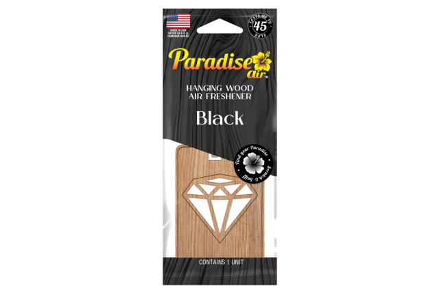 Paradise Air Hanging Wood - Black (72 Pcs)