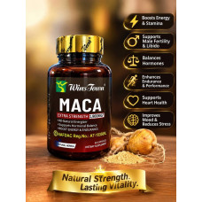 MACA Capsules - 0.6g (60 per Bottle) 1