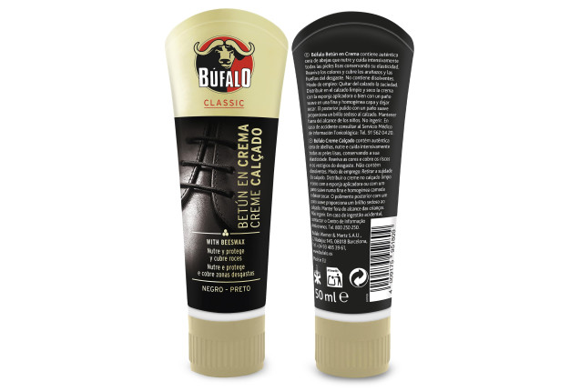 Buffalo Shoe Polish Black (50 ml) x 12