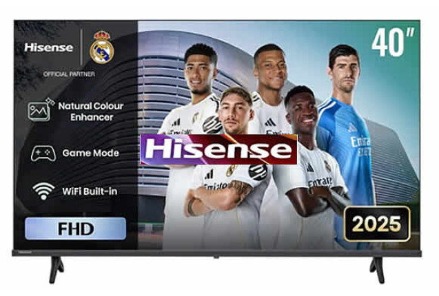 Hisense 40 Inch 40A4Q VIDAA Smart Full HD LED Frameless TV