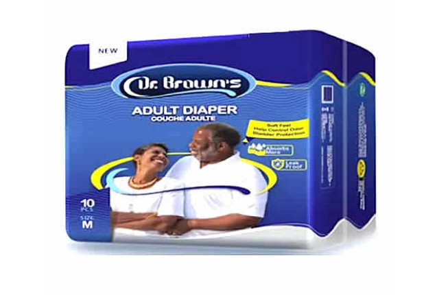 Dr. Brown's Adult Diaper (Adult 10 Bags)