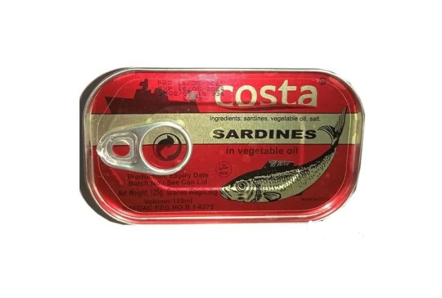 Costa Sardines 125g x 50