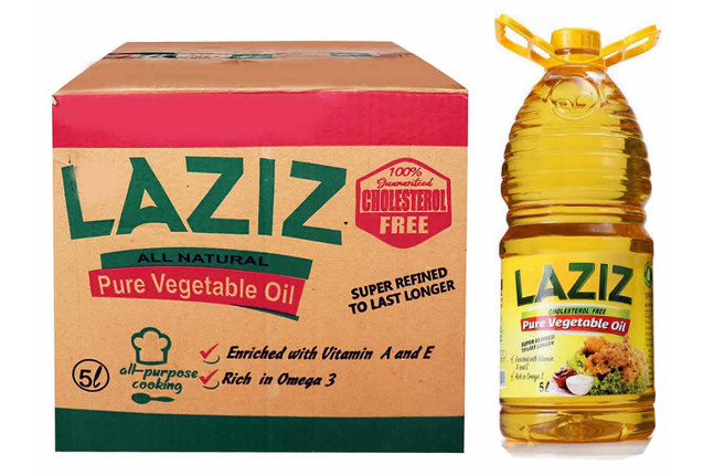 LAZIZ Vegetable Oil (5L) x 4