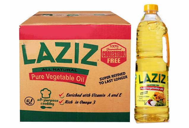 LAZIZ Vegetable Oil (3L) x 6
