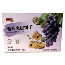 Grape Layer Biscuits (80g) x 24 1