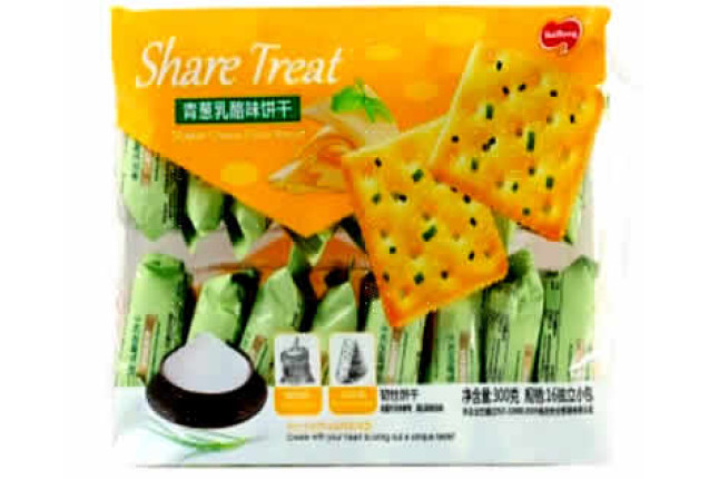 Scallion Cheese Flavor Biscuits (300g) x 12