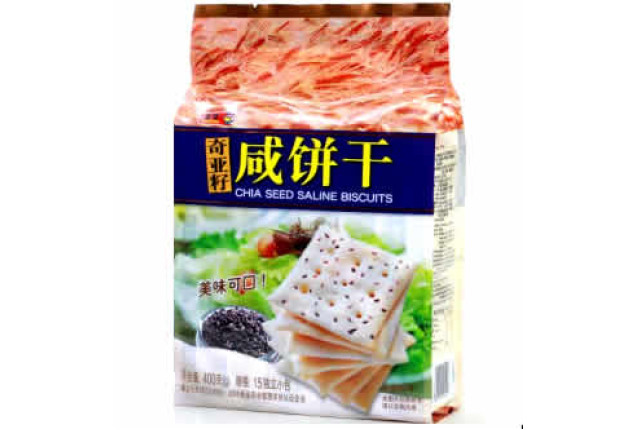 Chia Seed Saline Biscuits (400g) x 10