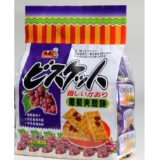 Grape Layer Biscuits (480g) x 16