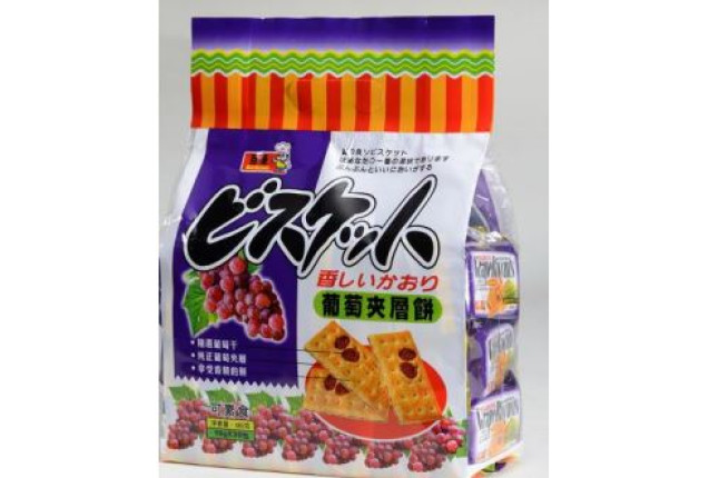 Grape Layer Biscuits (480g) x 16