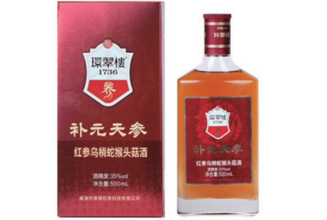 Red Ginseng & Black Snake Wine with Lion'Mane Mushroom (500ml) x 6