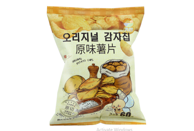 JIUR Original Flavor Potato Chips (60g) x 20