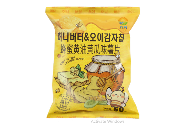 JIUR Honey Butter Cucumber Flavored Potato Chips (60g) x 20