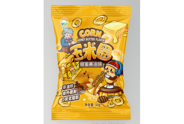 JIUR Honey Butter Flavored Corn Rings (50g) x 20