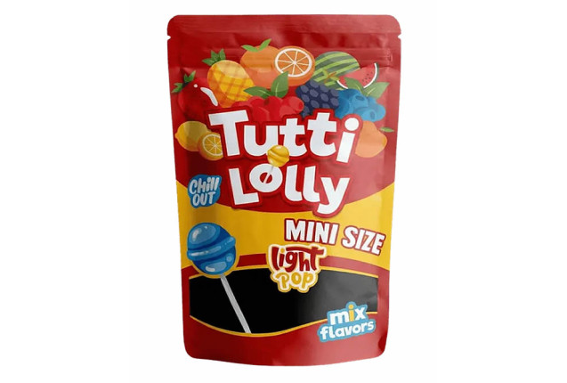 Tutti Lolly Mini Lollipop (Bag) | Mixed Fruit - Natural Colors x 15