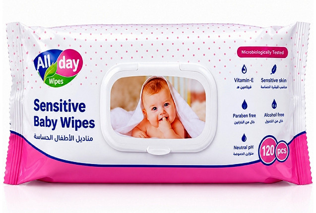 All Day Baby Wipes Pink | 120 pcs (60 Cartons)
