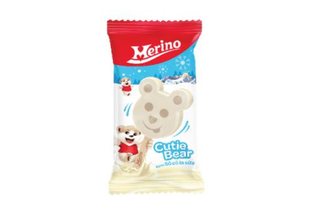 Merino Kool Cutie Bear Ice Cream Stick Milky Chocolate (64g) x 30