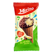 Merino Super Teen Ice Cream Cone Chocolate (60g) x 25 1