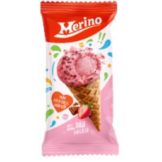 Merino Super Teen Ice Cream Cone Strawberry Chocolate (60g) x 25 1