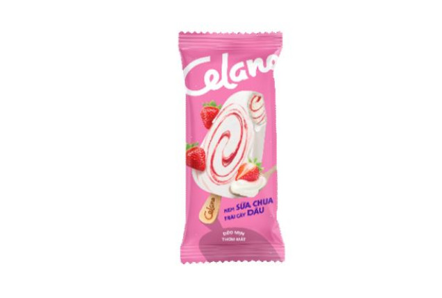 Celano Strawberry Yogurt Ice Cream (65g) x 20